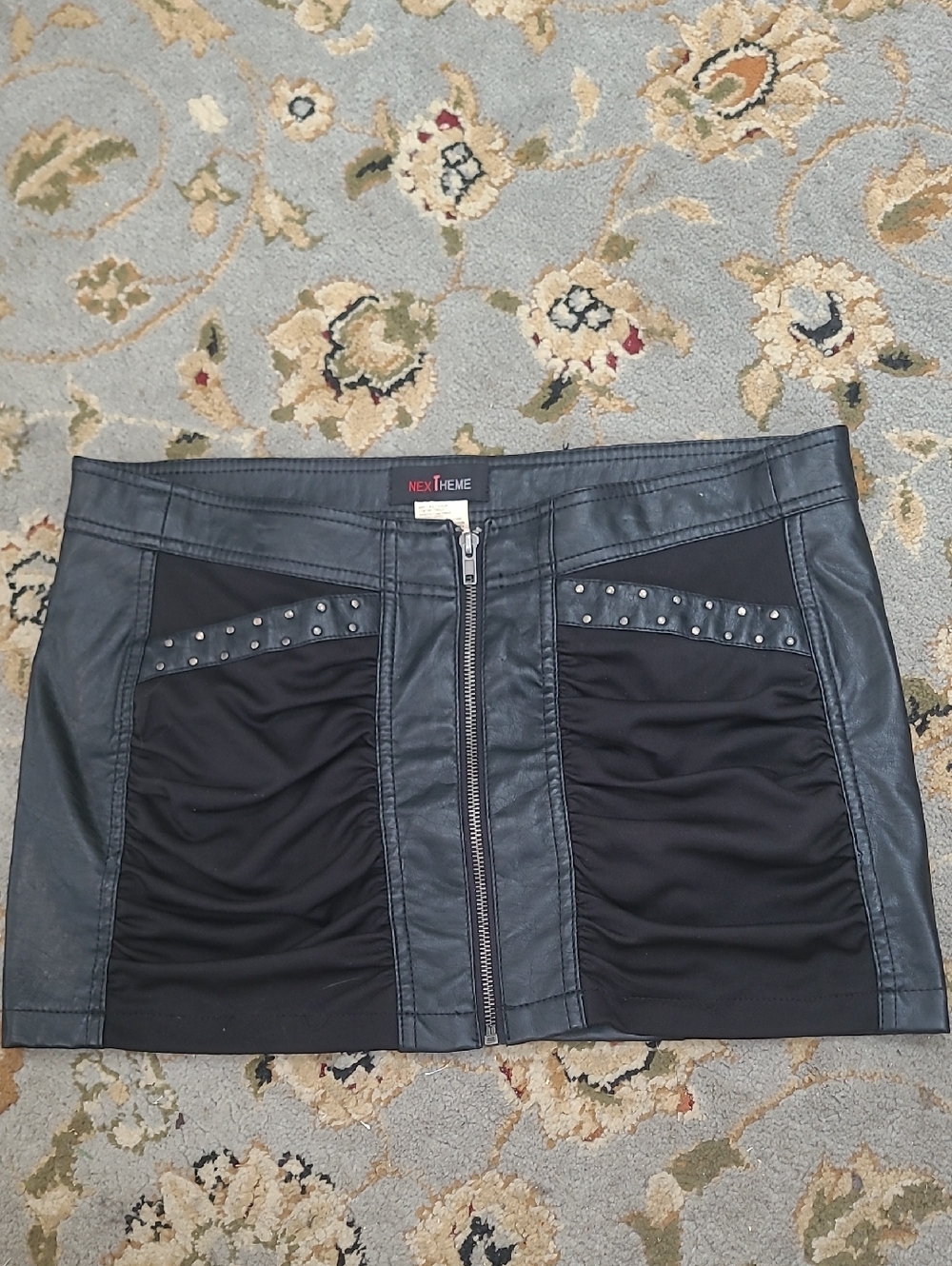 Faux Leather Miniskirt